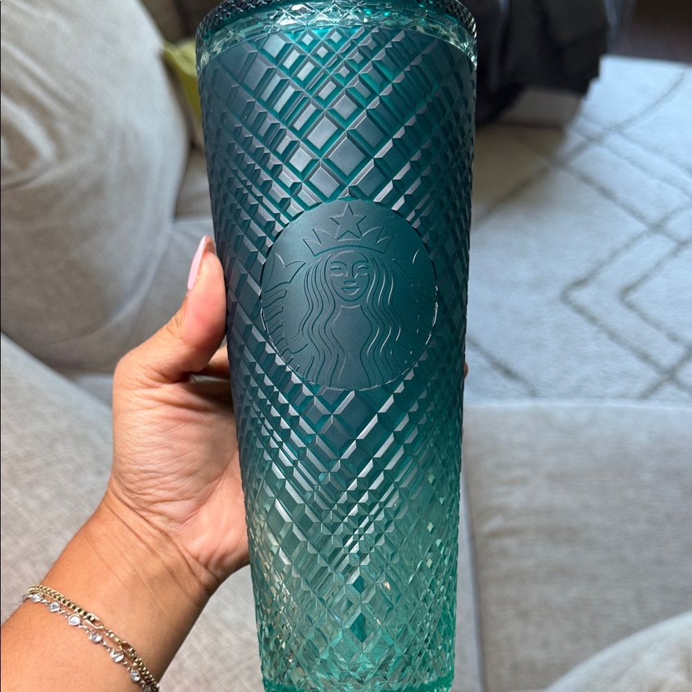 Starbucks Textured Green Vase